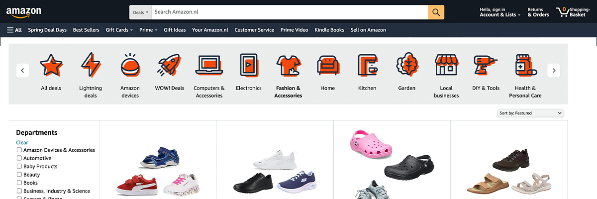 European Fashion Marketplaces-Amazon